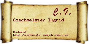 Czechmeister Ingrid névjegykártya